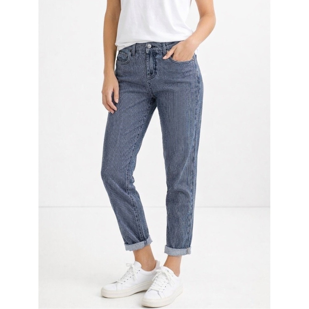 Blue Essence Pin Stripe Blue Jeans 4
